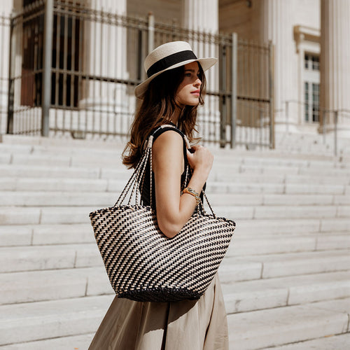 Sac Simona Large - Noir-Blanc