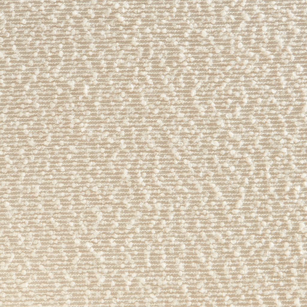 Set of 2 Simone Chairs - Off-White Boucle Fabric Walnut-Stained Wood Legs