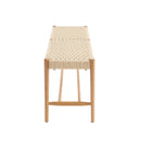 Banc Motto - Chêne Massif Et Corde