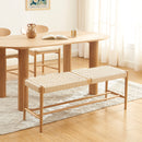 Banc Motto - Chêne Massif Et Corde