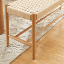 Banc Motto - Chêne Massif Et Corde