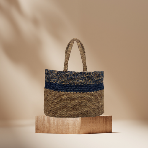 Siori bag - Brown & Blue