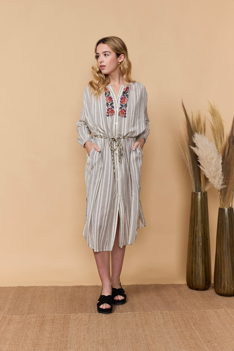 Sismik Dress - Stripe