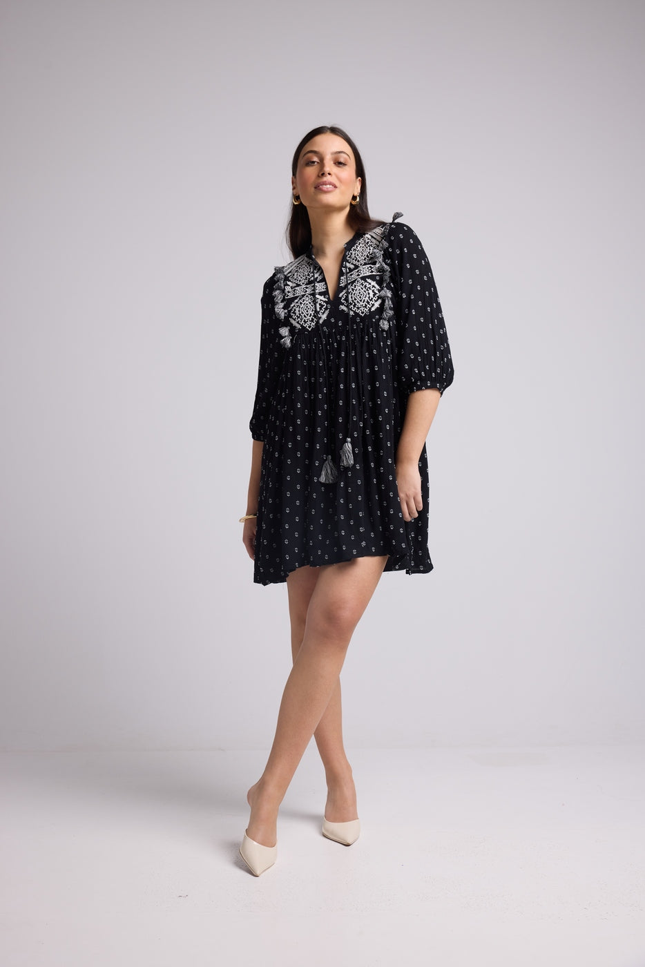 Vestido Corto - Sister Court - Negro
