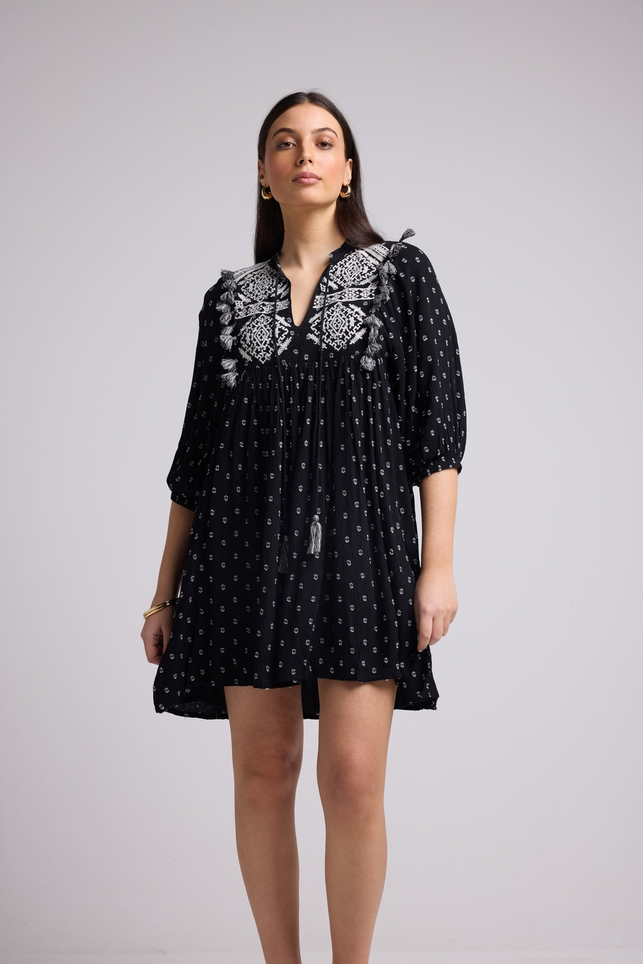 Vestido Corto - Sister Court - Negro