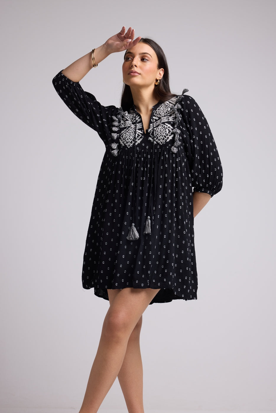 Vestido Corto - Sister Court - Negro