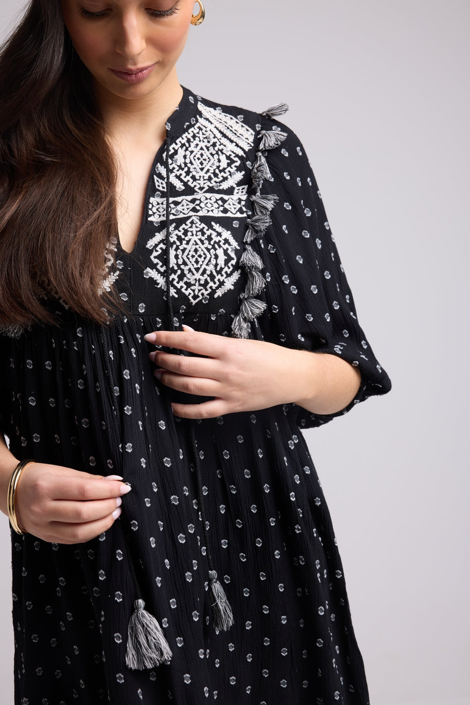 Vestido Corto - Sister Court - Negro