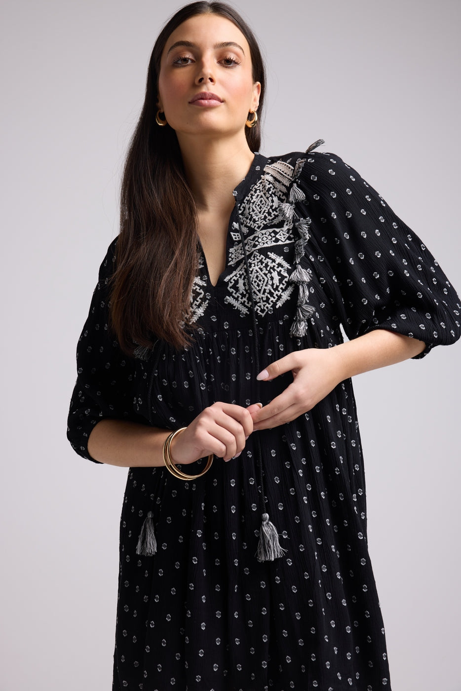 Vestido Corto - Sister Court - Negro