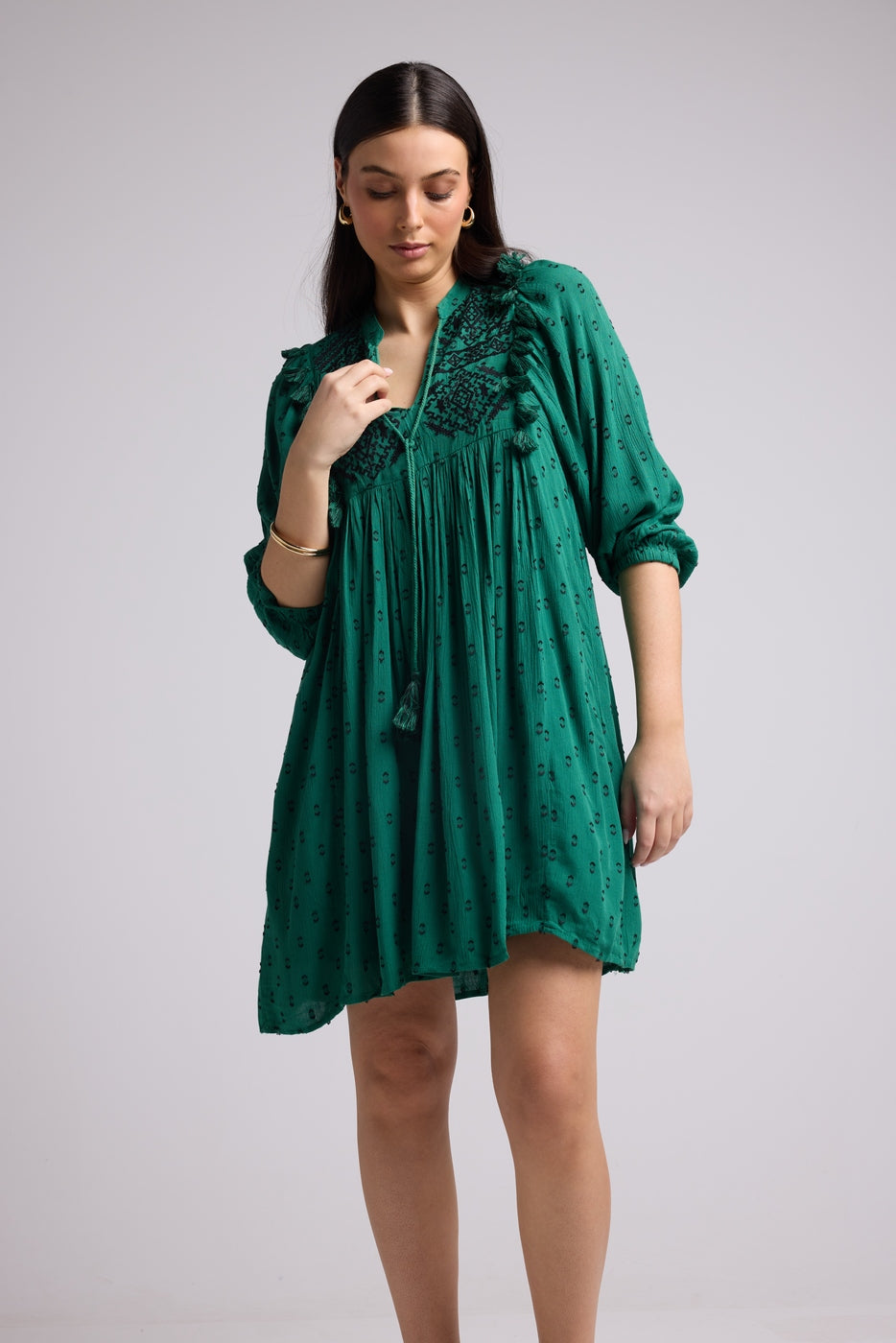 Vestido Corto - Sister Court - Verde