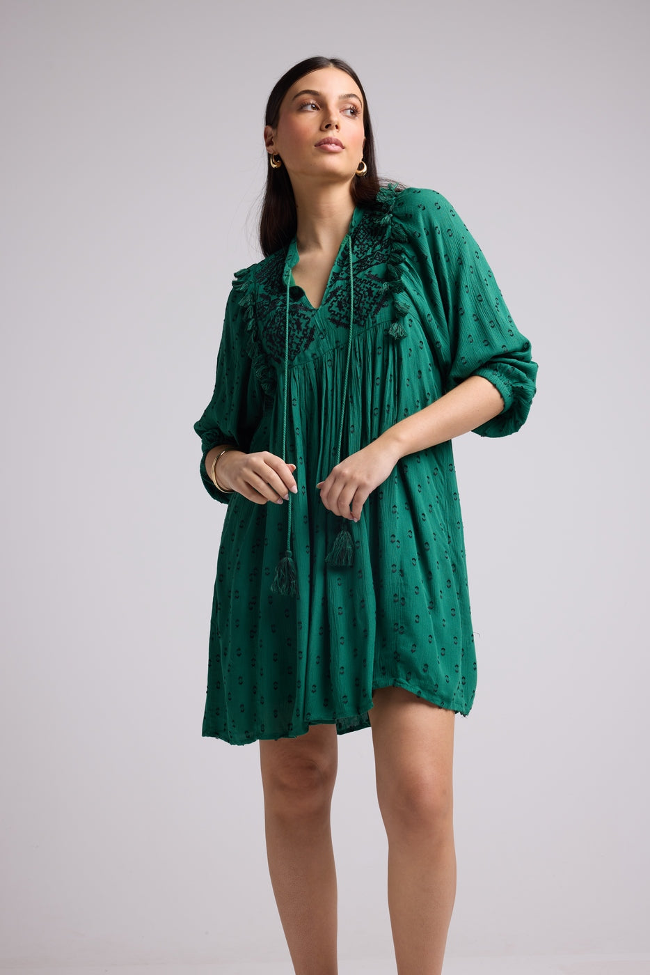 Vestido Corto - Sister Court - Verde