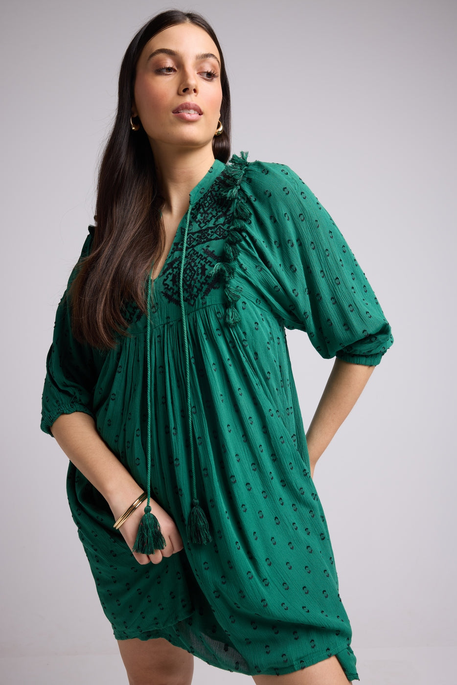 Vestido Corto - Sister Court - Verde
