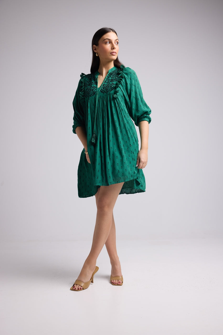 Vestido Corto - Sister Court - Verde