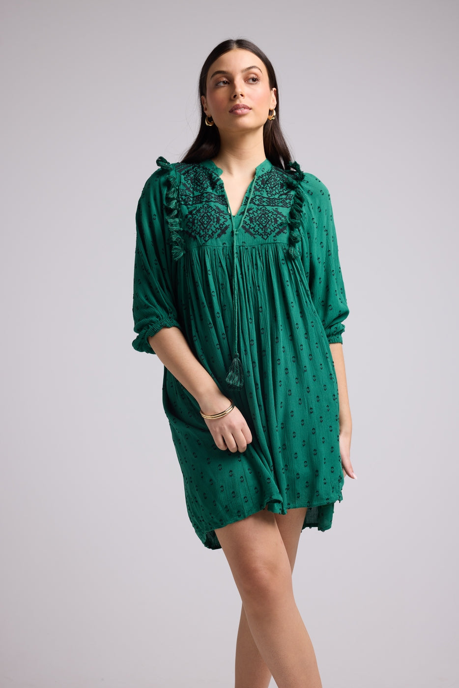 Vestido Corto - Sister Court - Verde