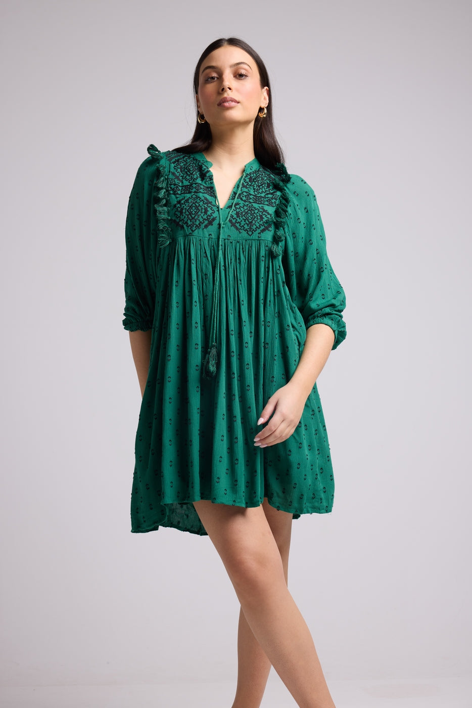 Vestido Corto - Sister Court - Verde