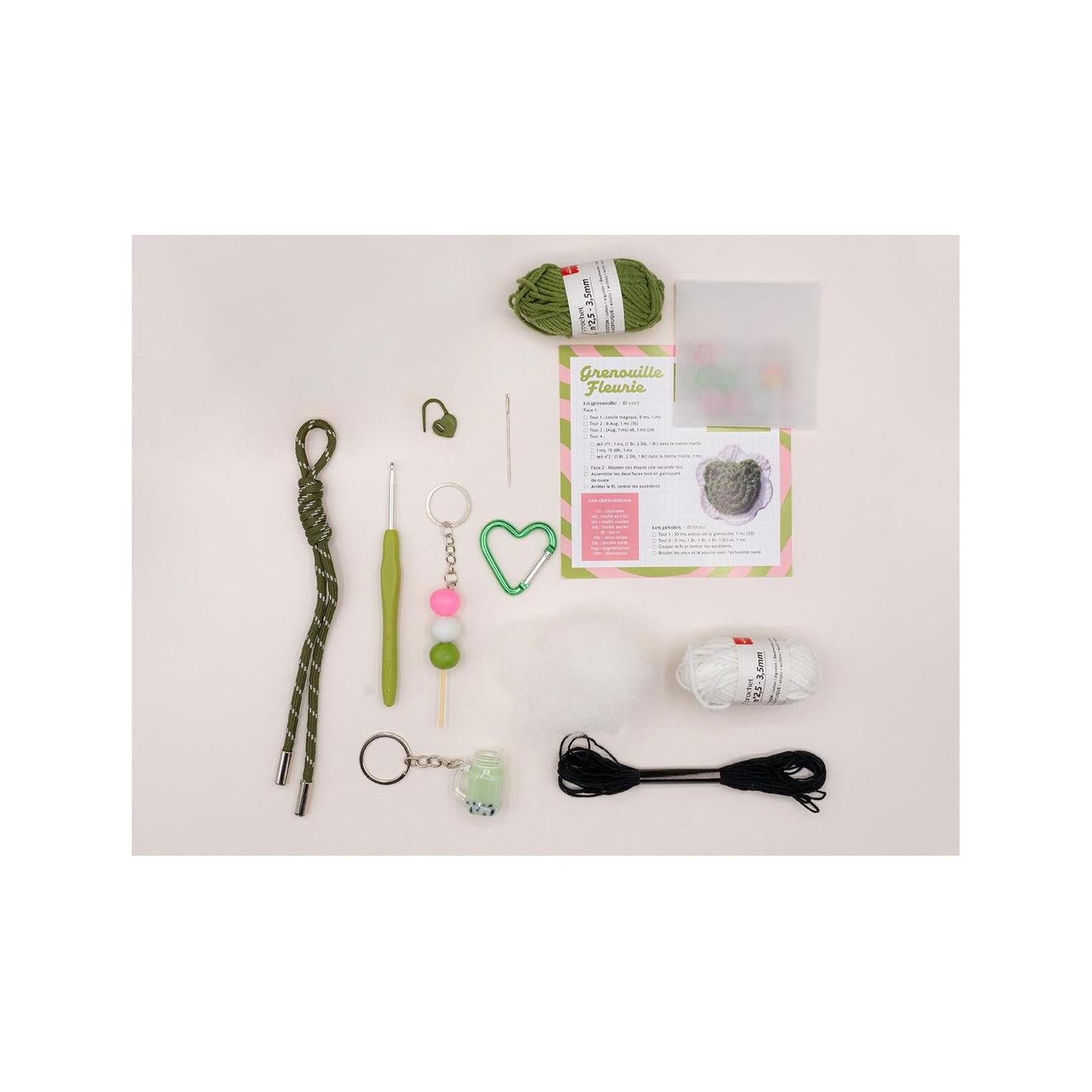 Kit Crochet Pour Débutant - Bag Charms- Matcha Club