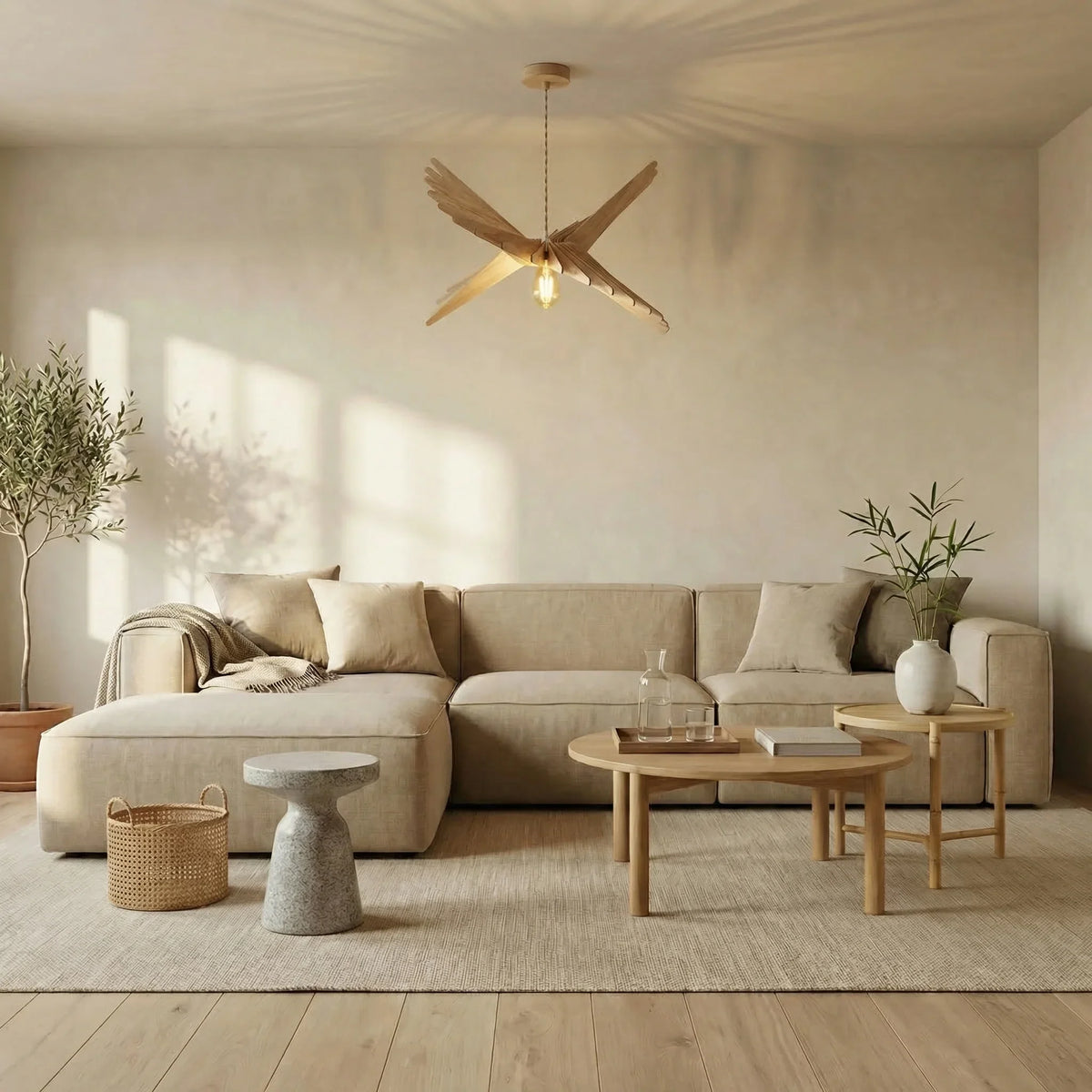 Albatros gebeitst Eiken | Hanglamp