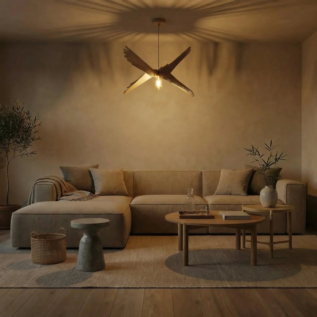 Albatros gebeitst Eiken | Hanglamp