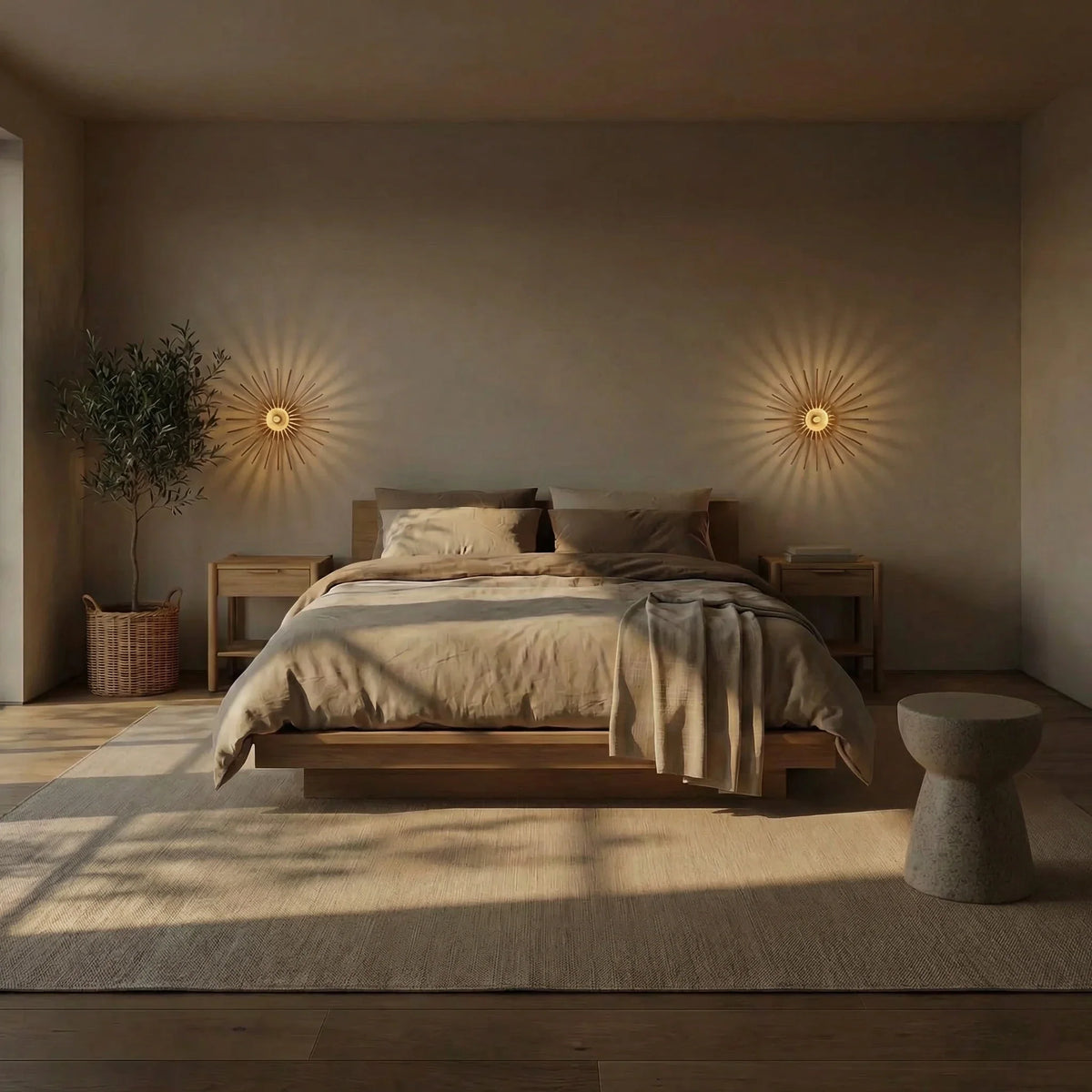 Mini Néo Oak-Stained | Wall Light