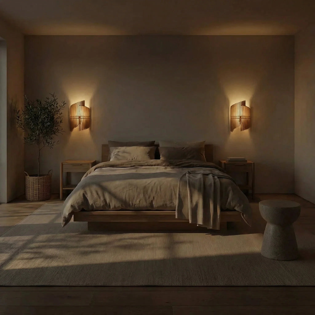 Opale Eikenkleur | Wandlamp