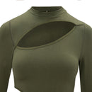 Crop Crew Active - Khaki