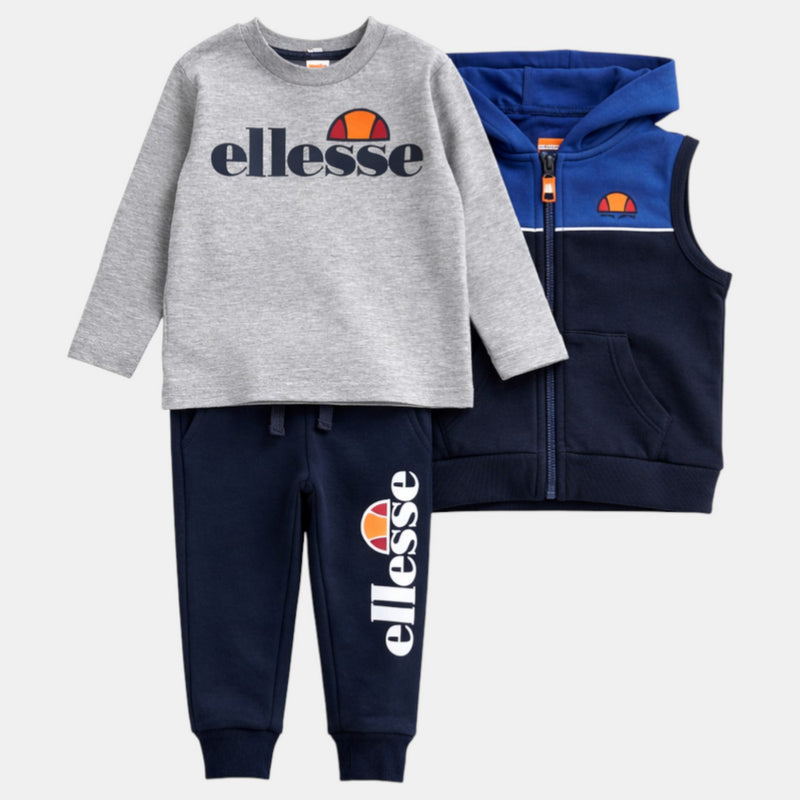 Ensemble 3 Pièces Ellesse Garcon - Noir