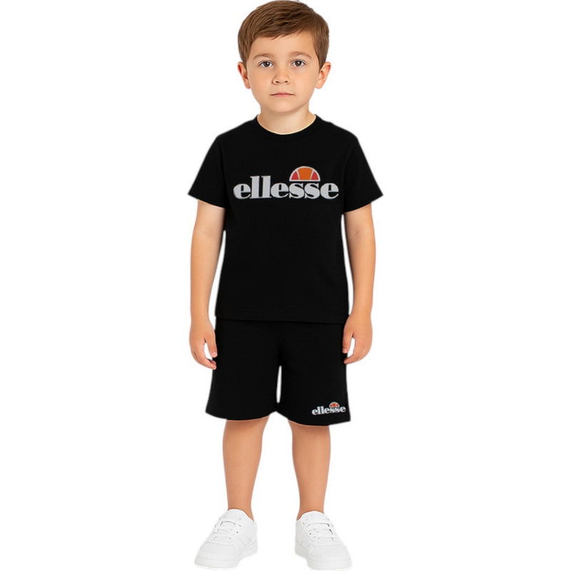 Pack De 2 T-Shirts Et Short Ellesse Garcon - Noir/Blanc