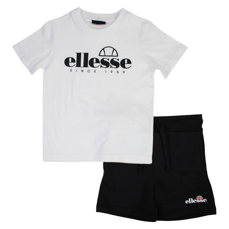Pack De 2 T-Shirts Et Short Ellesse Garcon - Noir/Blanc