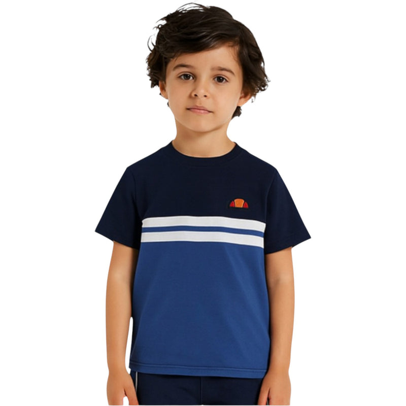 Pack De 2 T-Shirts Et Short Ellesse Garcon - Blanc/Marine