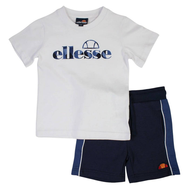 Pack De 2 T-Shirts Et Short Ellesse Garcon - Blanc/Marine