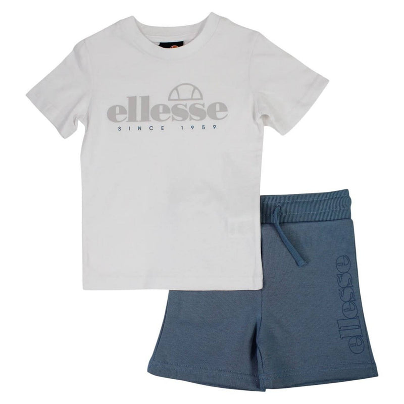 Pack De 2 T-Shirts Et Short Ellesse Garcon - Bleu/Blanc