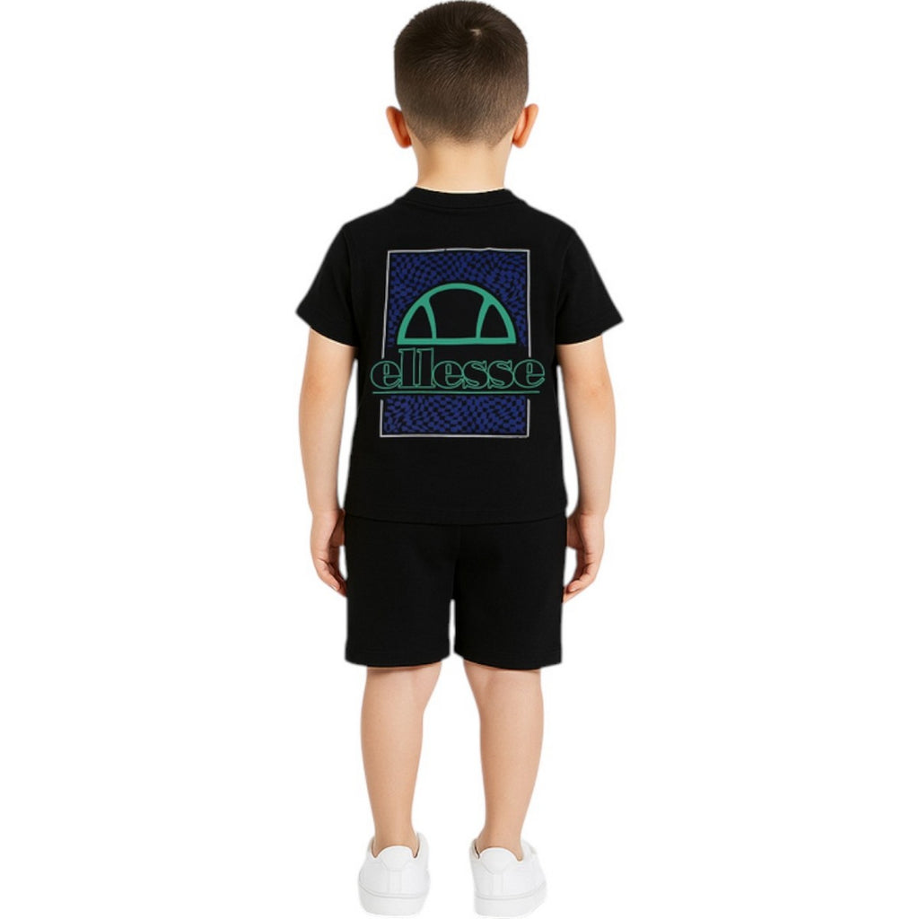 Pack De 2 T-Shirts Et Short Ellesse Garcon - Noir/Blanc