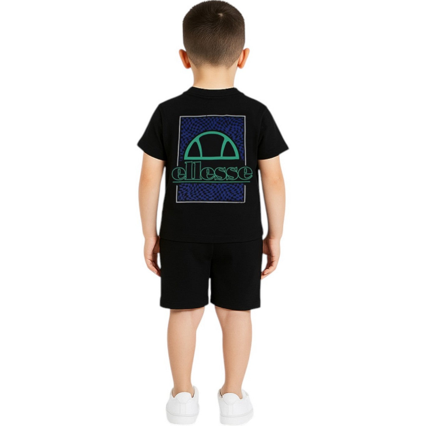 Pack De 2 T-Shirts Et Short Ellesse Garcon - Noir/Blanc