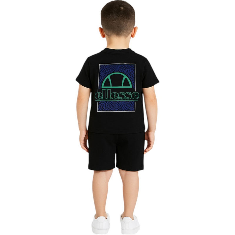 Pack De 2 T-Shirts Et Short Ellesse Garcon - Noir/Blanc