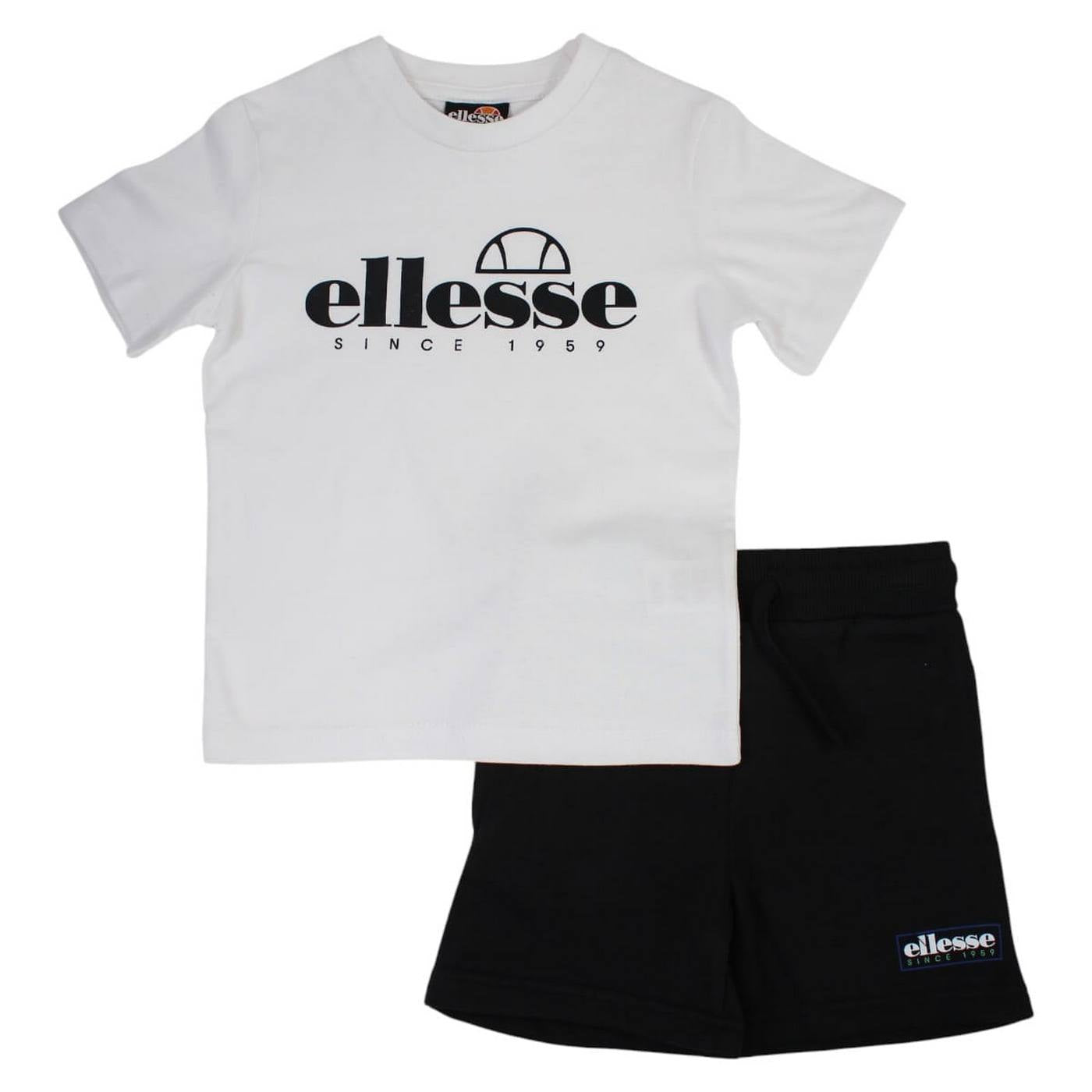 Pack De 2 T-Shirts Et Short Ellesse Garcon - Noir/Blanc