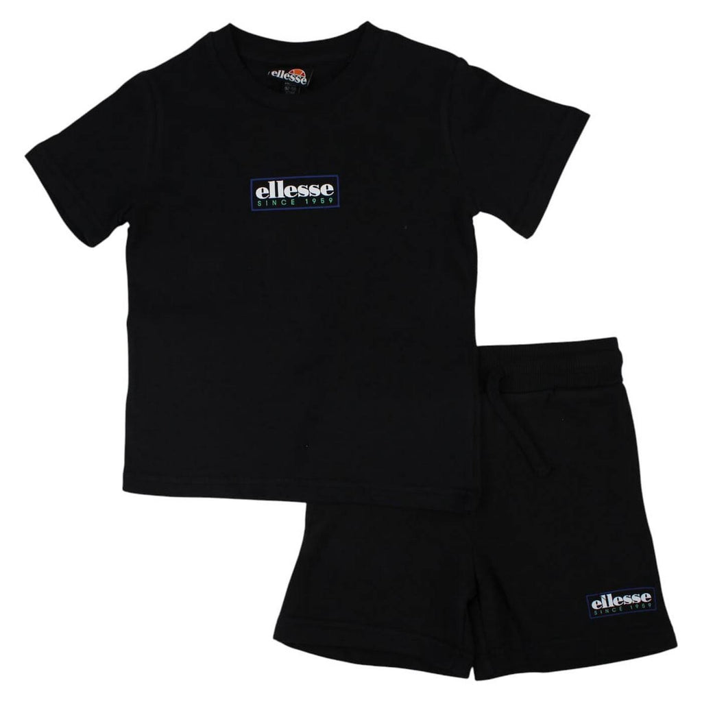 Pack De 2 T-Shirts Et Short Ellesse Garcon - Noir/Blanc