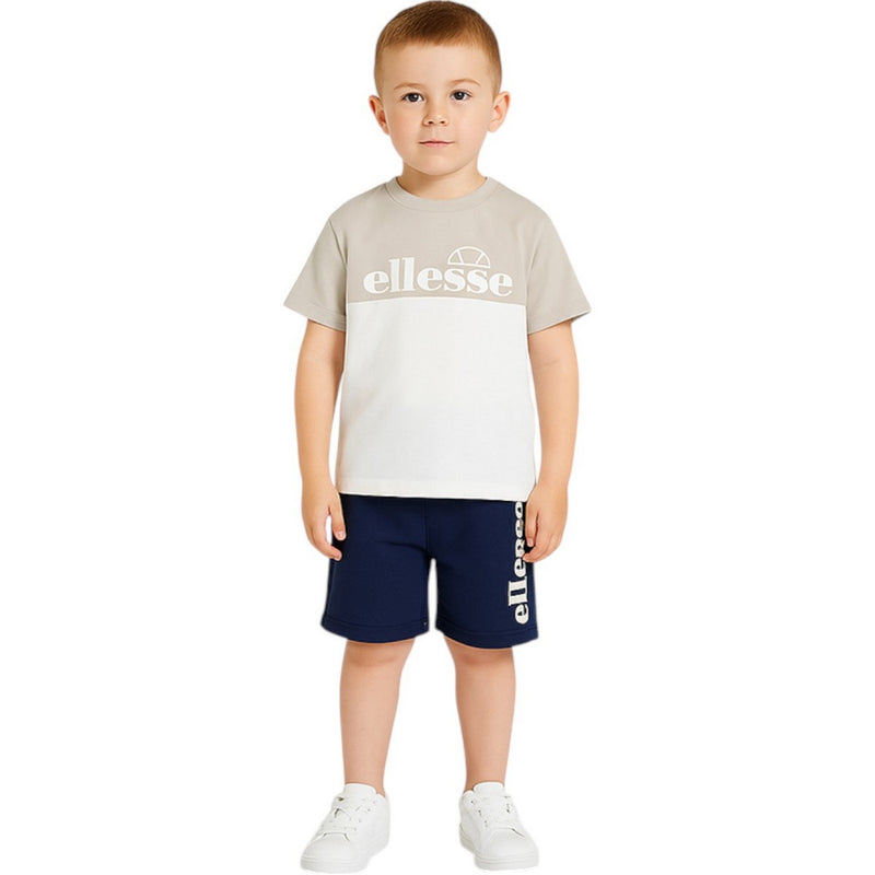 Pack De 2 T-Shirts Et Short Ellesse Garcon - Gris/Marine