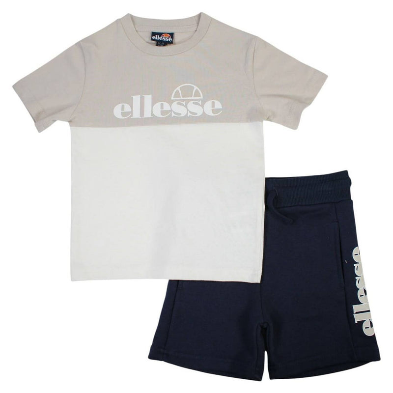Pack De 2 T-Shirts Et Short Ellesse Garcon - Gris/Marine