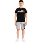 Pack De 2 T-Shirts Et Short Ellesse Garcon - Noir/Gris