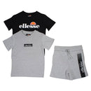 Pack De 2 T-Shirts Et Short Ellesse Garcon - Noir/Gris