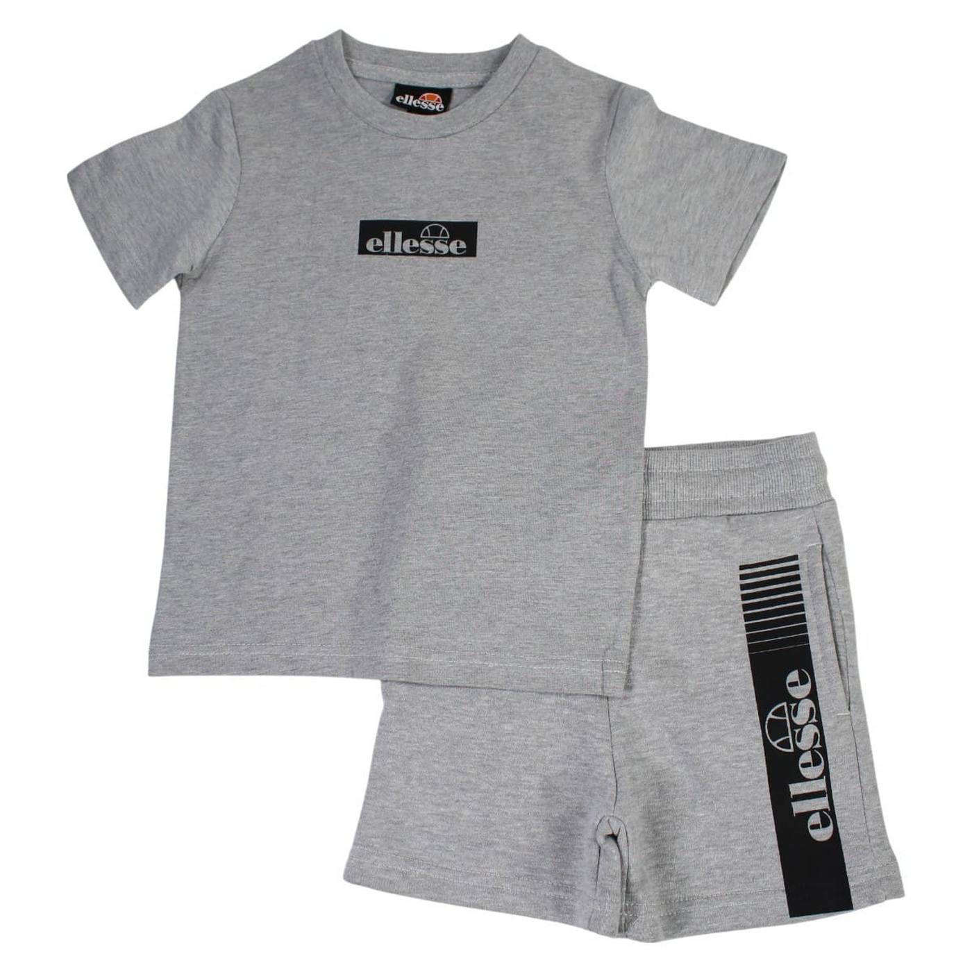 Pack De 2 T-Shirts Et Short Ellesse Garcon - Noir/Gris