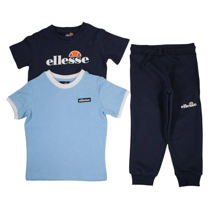 Pack De 2 T-Shirts Et Pantalon De Jogging Ellesse Garcon - Marine/Bleu