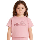 Pack De 2 T-Shirts Et Short Cycliste Ellesse Fille - Blanc/Rose