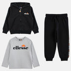 Ellesse Conjunto de 3 piezas para niño de 2 a 7 años - Negro