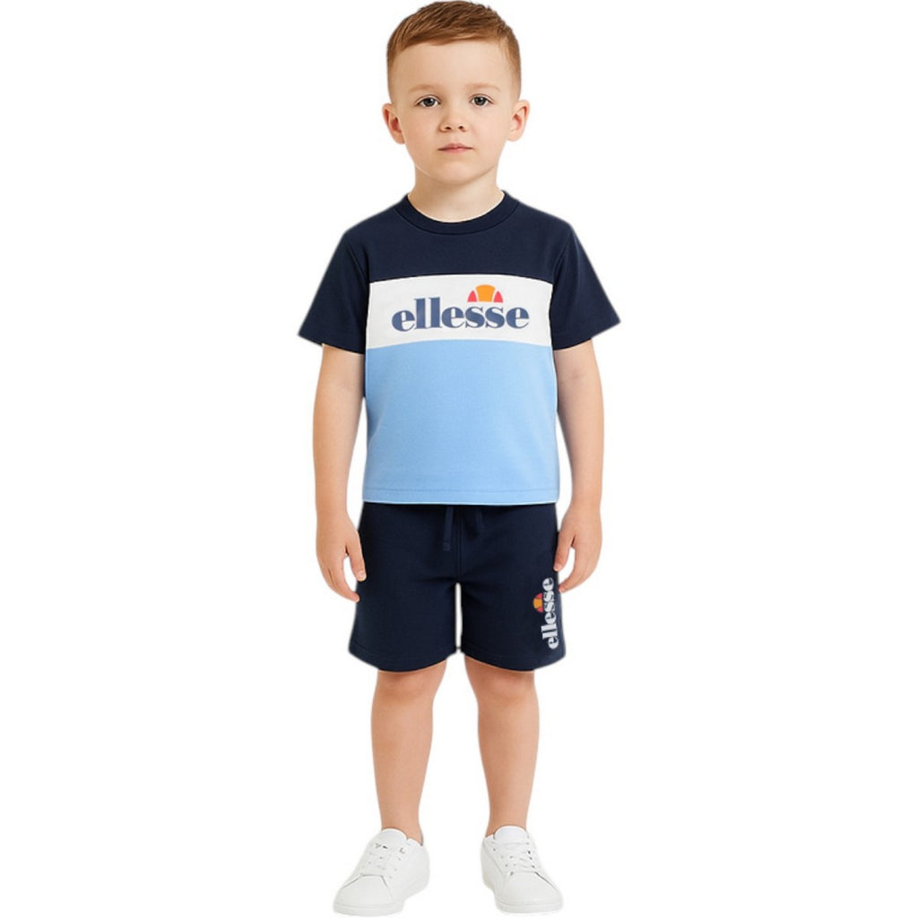 Ensemble 3 Pièces T-Shirt, Short Et Sac Ellesse - Bleu
