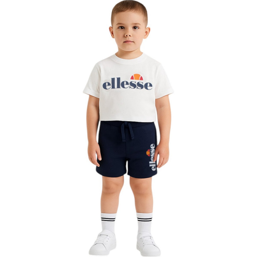 Ensemble 3 Pièces T-Shirt, Short Et Sac Ellesse - Blanc