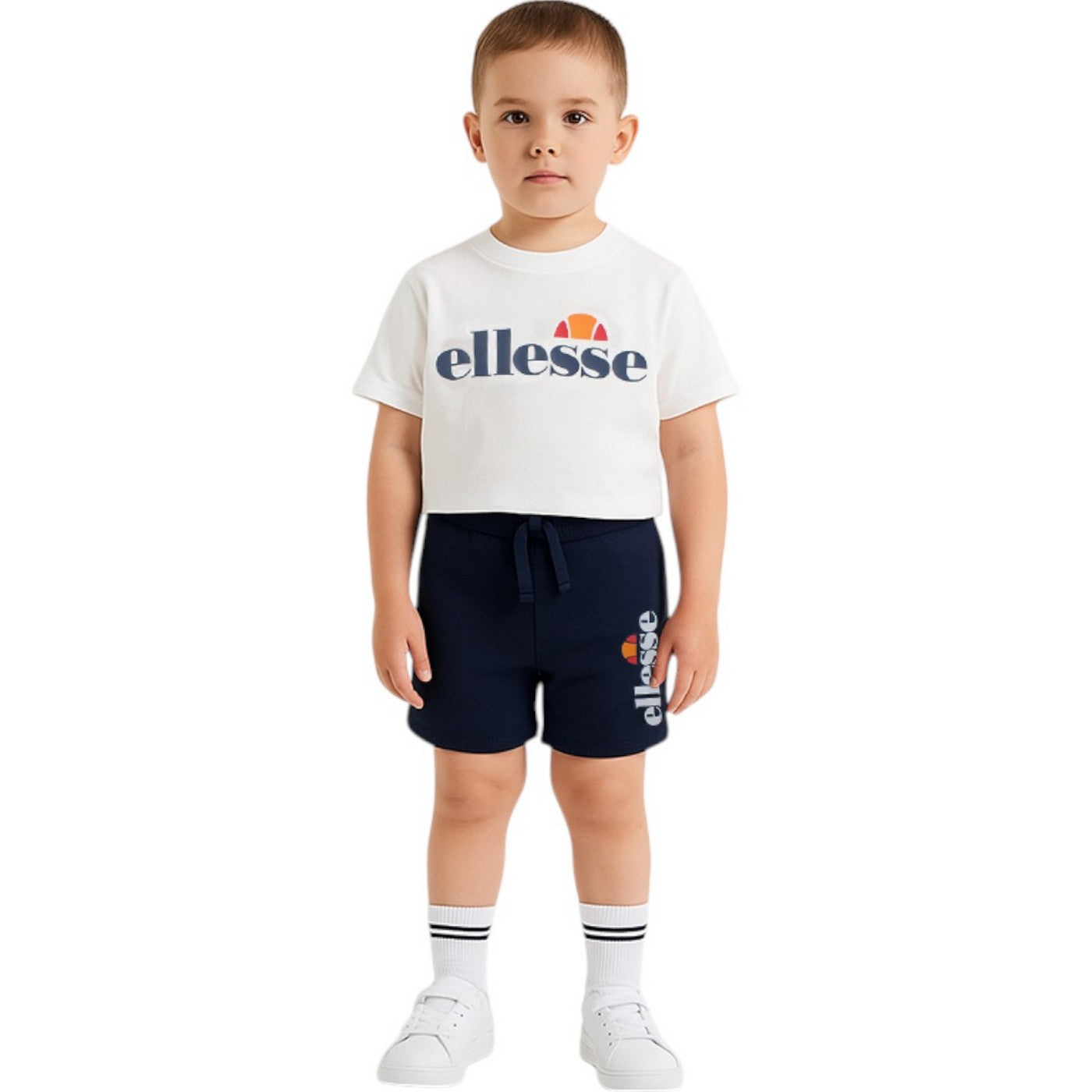 Ensemble 3 Pièces T-Shirt, Short Et Sac Ellesse - Blanc