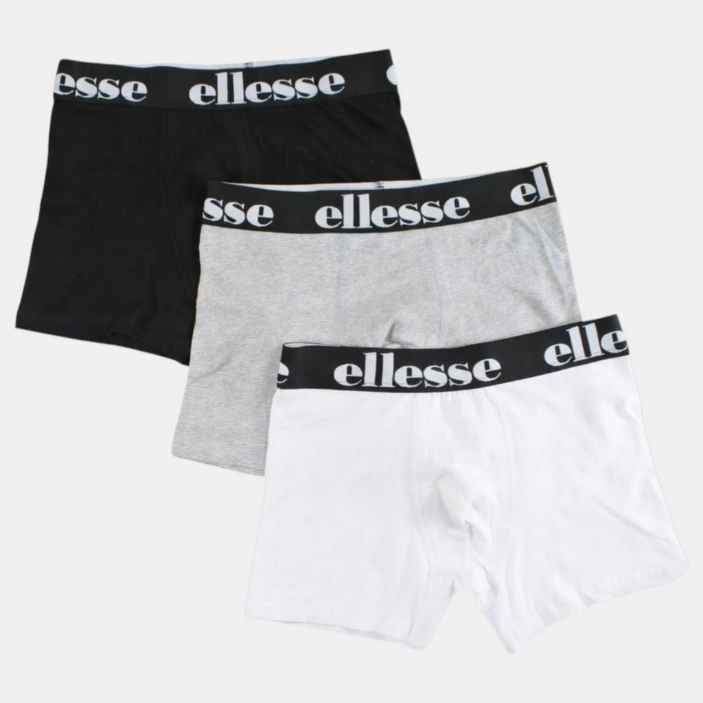 Pack de 3 boxers para hombre Ellesse - Negro/Gris/Blanco