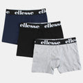Pack de 3 boxers para hombre Ellesse azul marino/gris/blanco