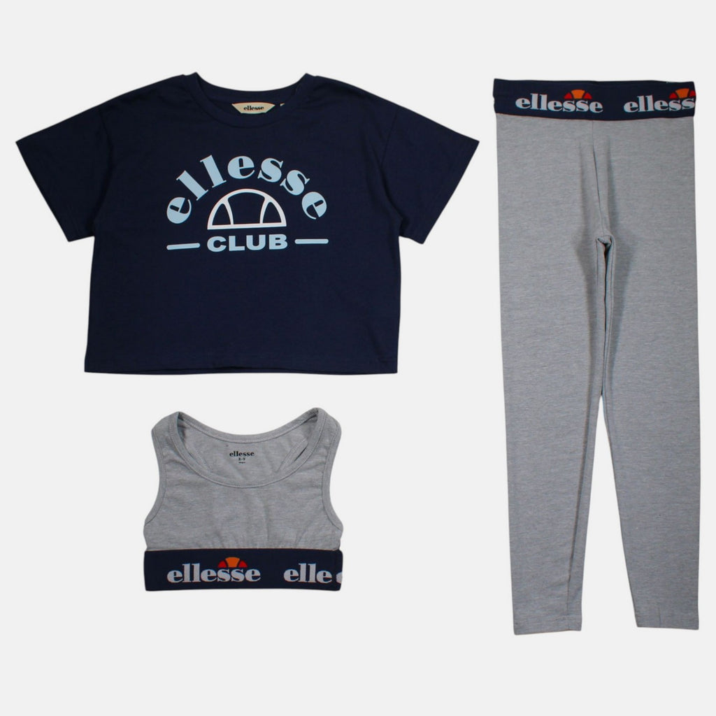 Ensemble 3 Pièces Ellesse Fille - Gris