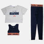 Conjunto de 3 piezas para niña Ellesse - Azul marino